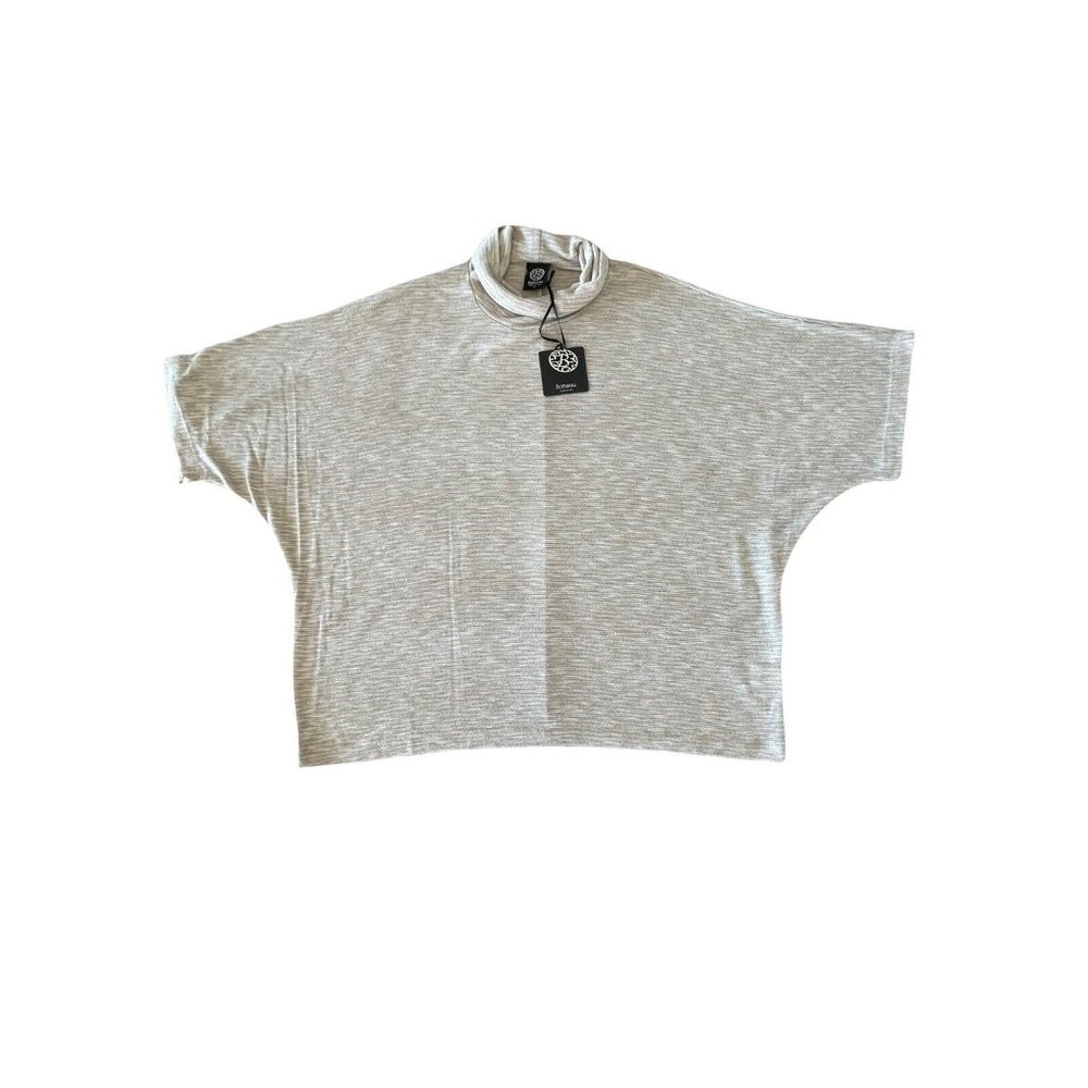 Bobeau Gold Metallic Boxy Sweater Turtleneck Women’s Size Small New Holidays NWT